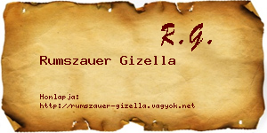 Rumszauer Gizella névjegykártya